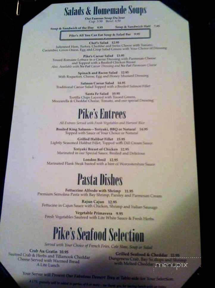 Pike's Landing - Fairbanks, AK menu_pic