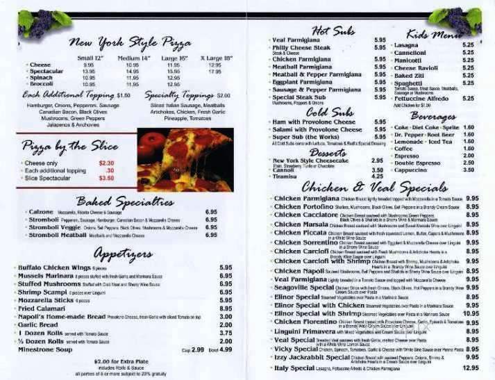 Rudi's Napoli's Italian Restaurant - Seagoville, TX menu_pic