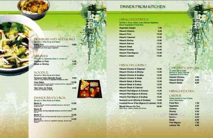 Miyabi - Johnson City, TN menu_pic