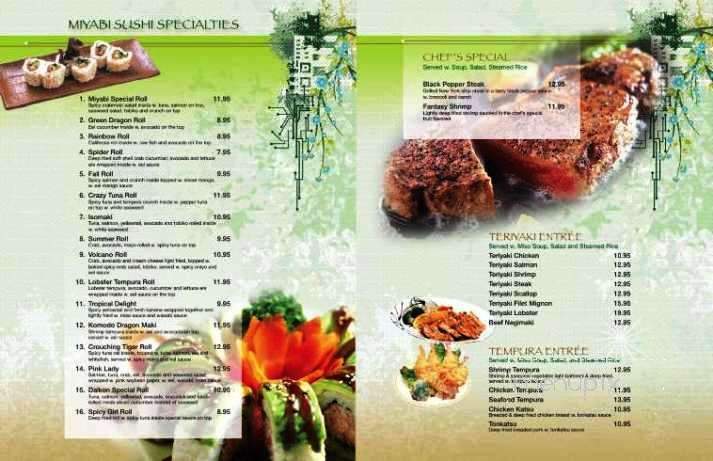 Miyabi - Johnson City, TN menu_pic
