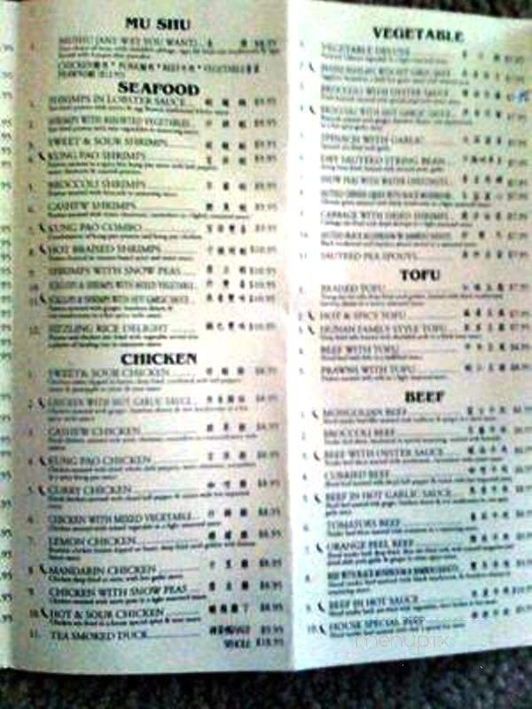 Chef Yu - Sunnyvale, CA menu_pic