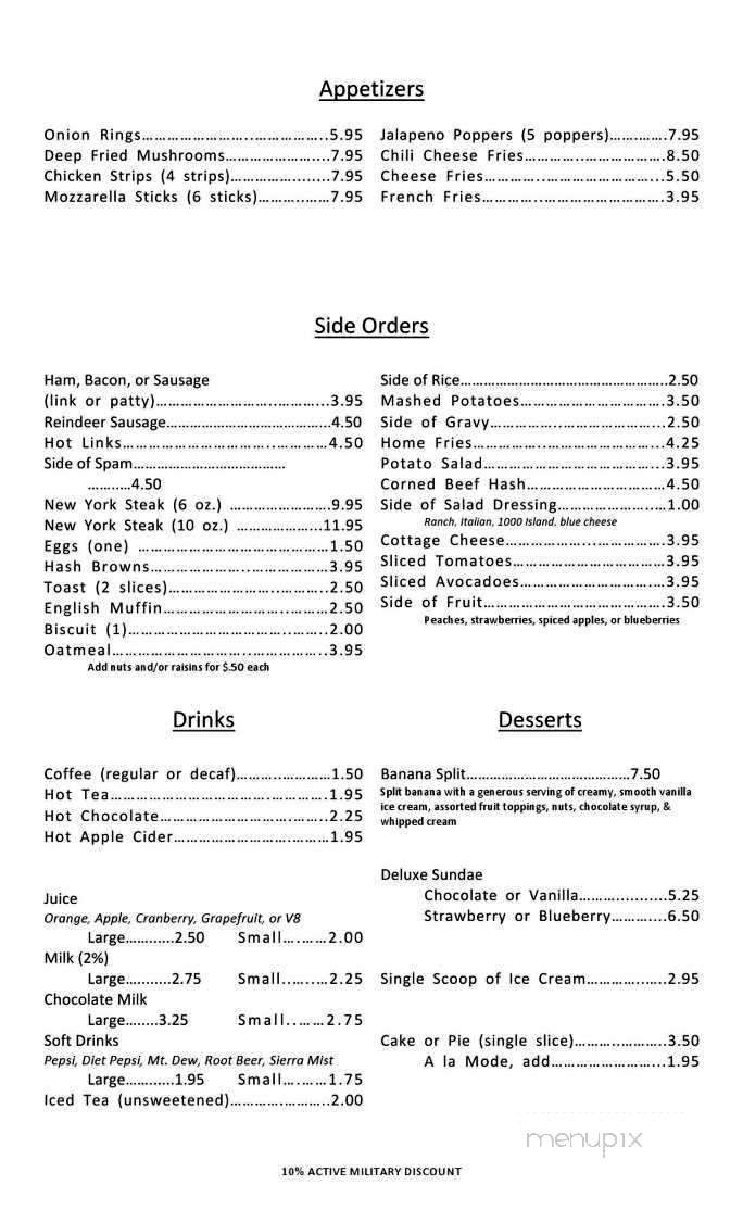 Leroy's Family Restaurant - Anchorage, AK menu_pic