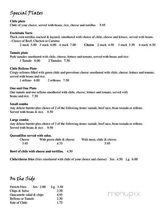 Vigil's - Larkspur, CO menu_pic