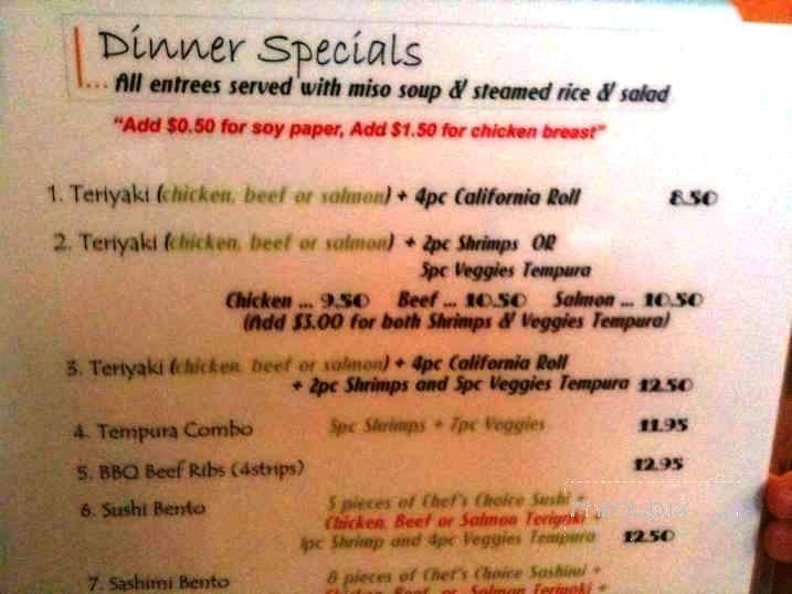 Miyako Sushi - Glendora, CA menu_pic