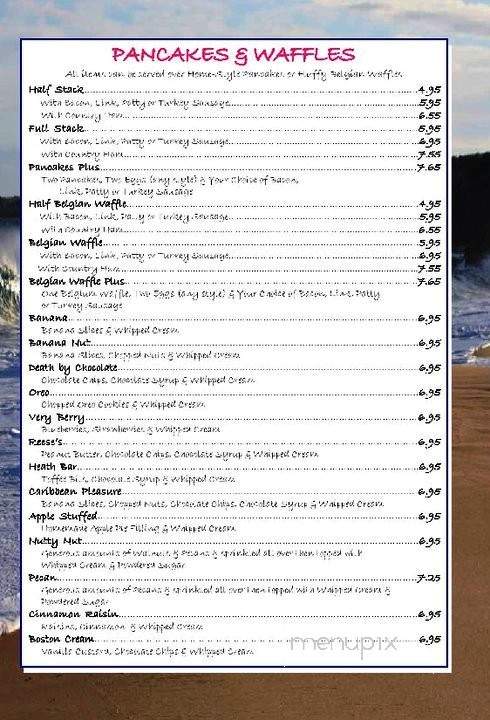 Kate's Pancake House - Carolina Beach, NC menu_pic
