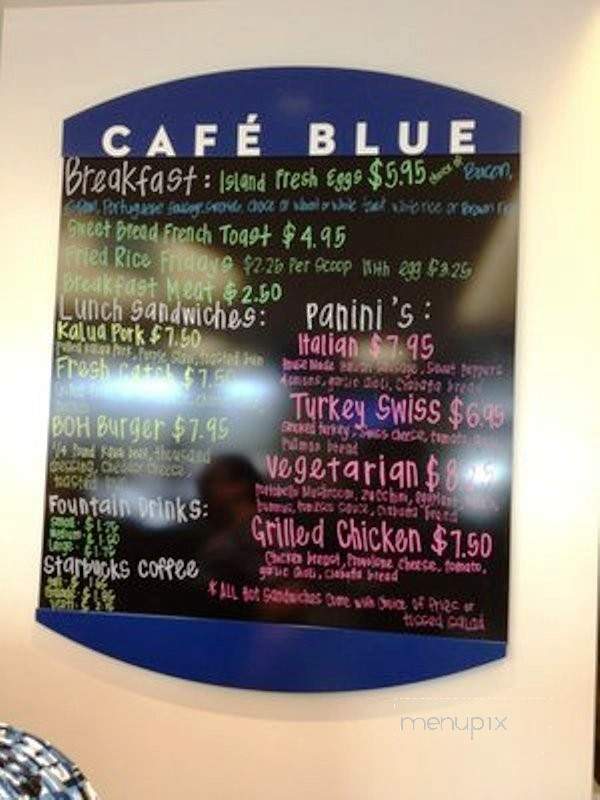 Cafe Blue Inc - Honolulu, HI menu_pic