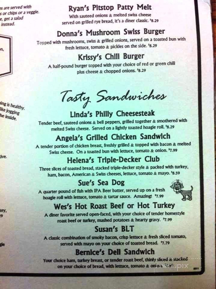 Penny's Diner - Cheyenne, WY menu_pic