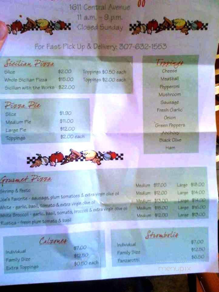 Mondello Downtown Pizzeria - Cheyenne, WY menu_pic