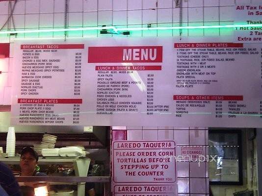 /801978/Laredo-Taqueria-Menu-Houston-TX - Houston, TX