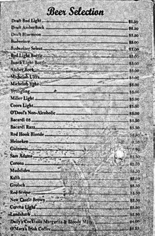 L J Schooners - Niceville, FL menu_pic