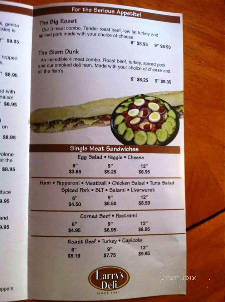Larry's Deli & Express Food - Land O'Lakes, FL menu_pic