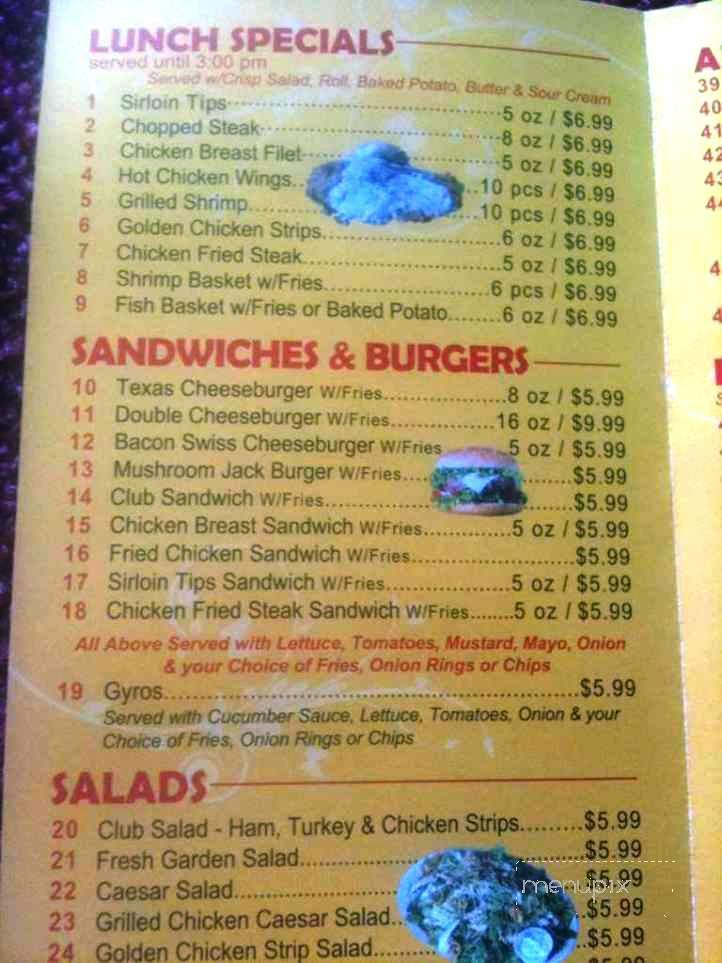 Sunset Steaks & More - Grand Prairie, TX menu_pic