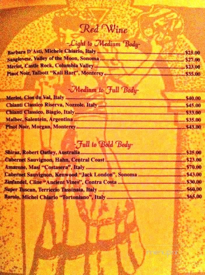 Sorrento Italian Restaurant - Jacksonville, FL menu_pic