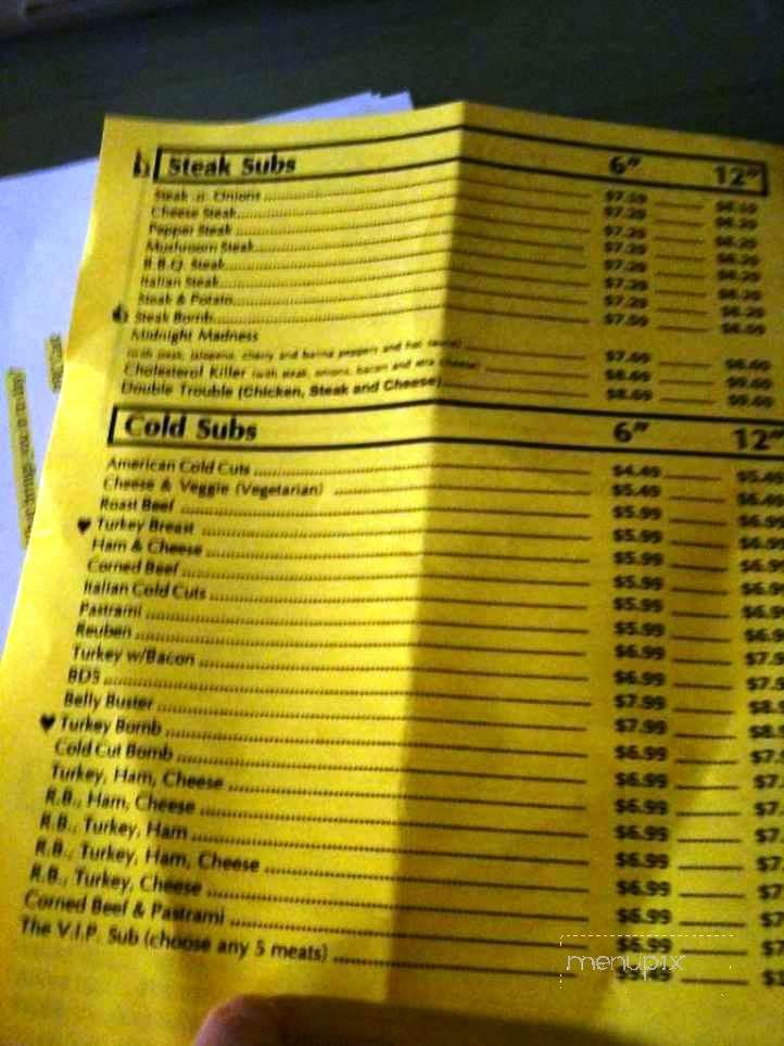 Subs Etc - Miami, FL menu_pic