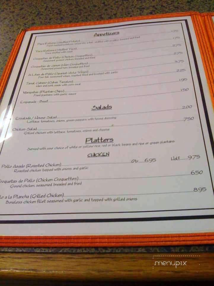 Alex's Cuban Cafe - Longwood, FL menu_pic