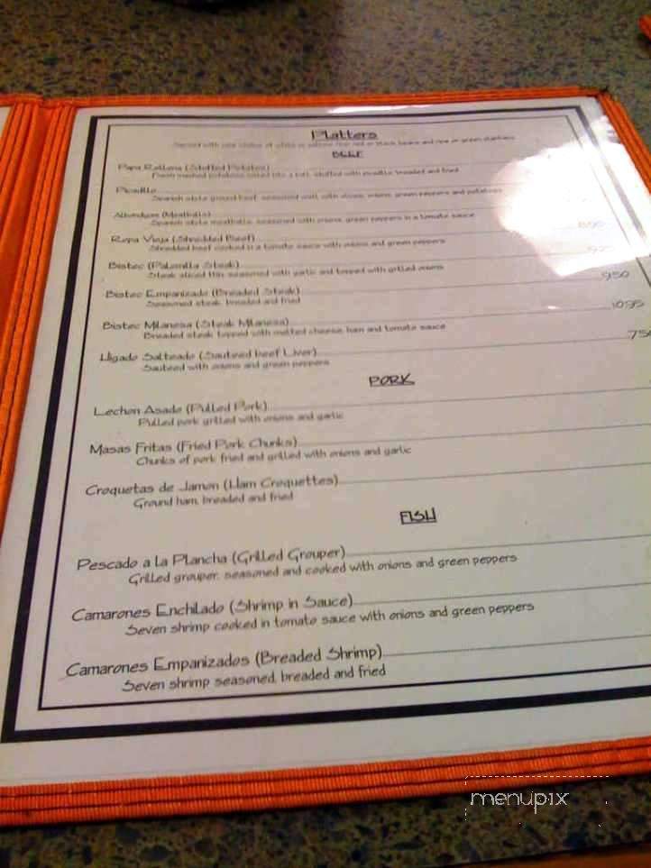 Alex's Cuban Cafe - Longwood, FL menu_pic