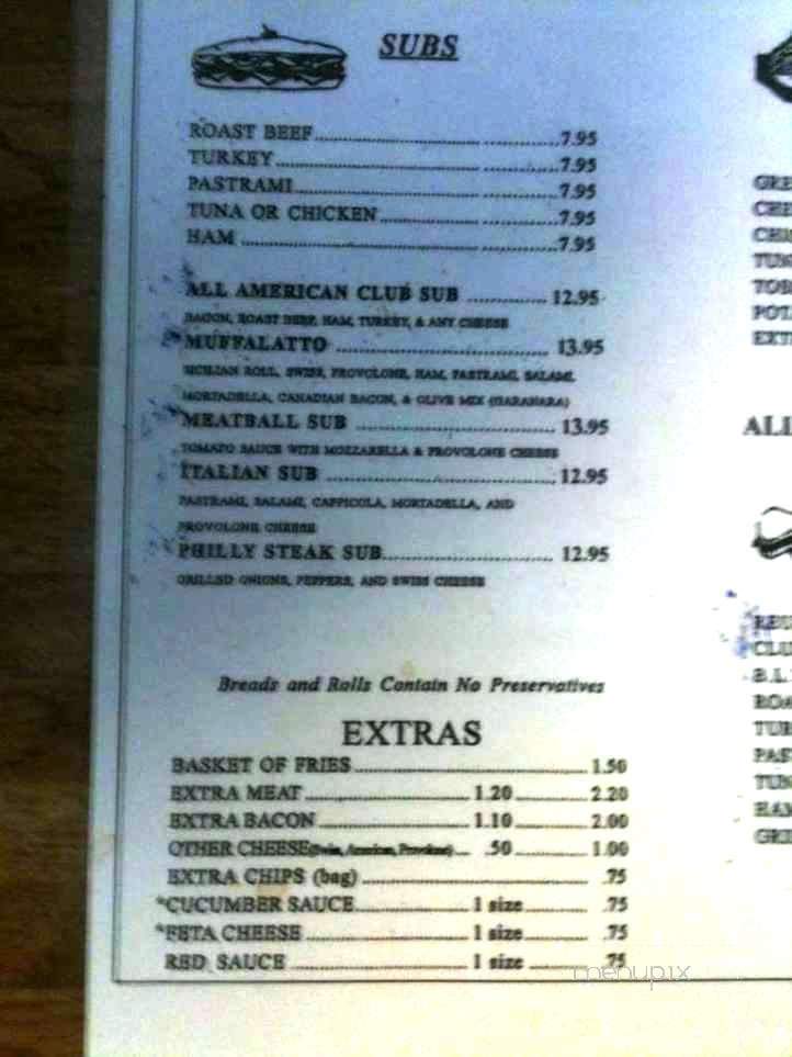 Hip Pocket Deli - Pensacola, FL menu_pic