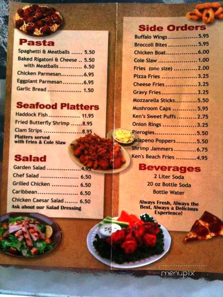 Ken's Bayside Pizza & Subs - Fenwick Island, DE menu_pic