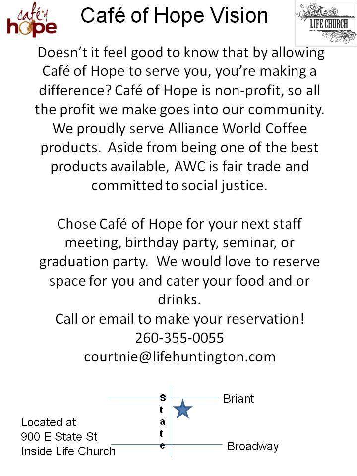 /380153145/Cafe-Of-Hope-Huntington--IN - Huntington , IN