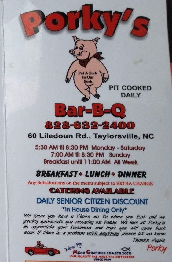 /3300338/Porkys-Bbq-Taylorsville-NC - Taylorsville, NC