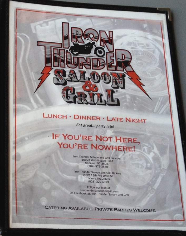Iron Thunder Saloon Hickory - Hickory, NC menu_pic