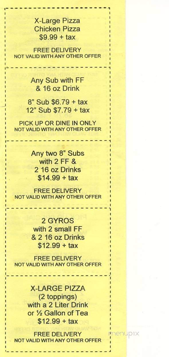 Amore's Pizza & Subs - Greensboro, NC menu_pic