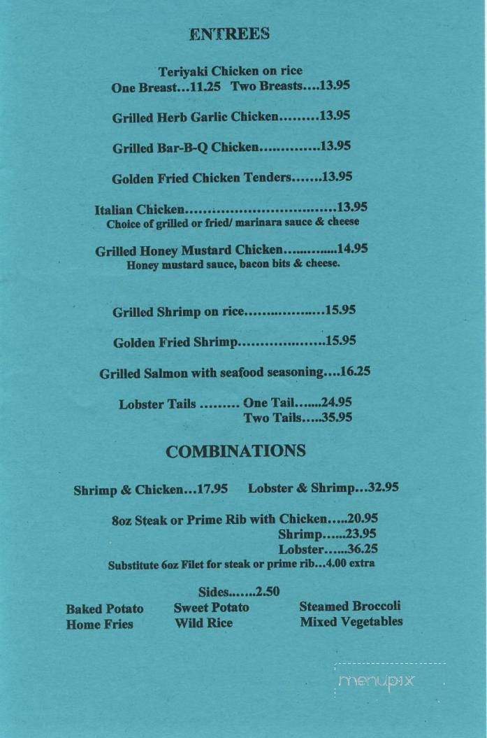 Charolais Steakhouse - Hickory, NC menu_pic