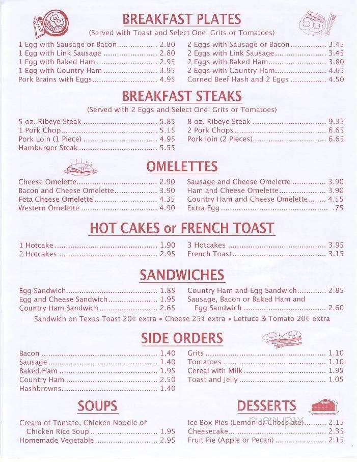 Pano's Cafe - Burlington, NC menu_pic