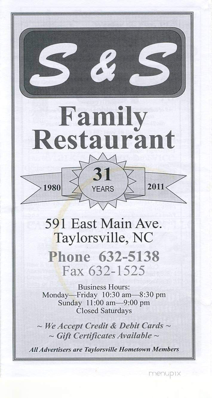 /3300340/S-and-S-Family-Restaurant-Taylorsville-NC - Taylorsville, NC