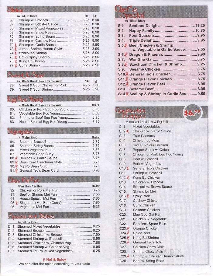 Empire Buffet - Lenoir, NC menu_pic