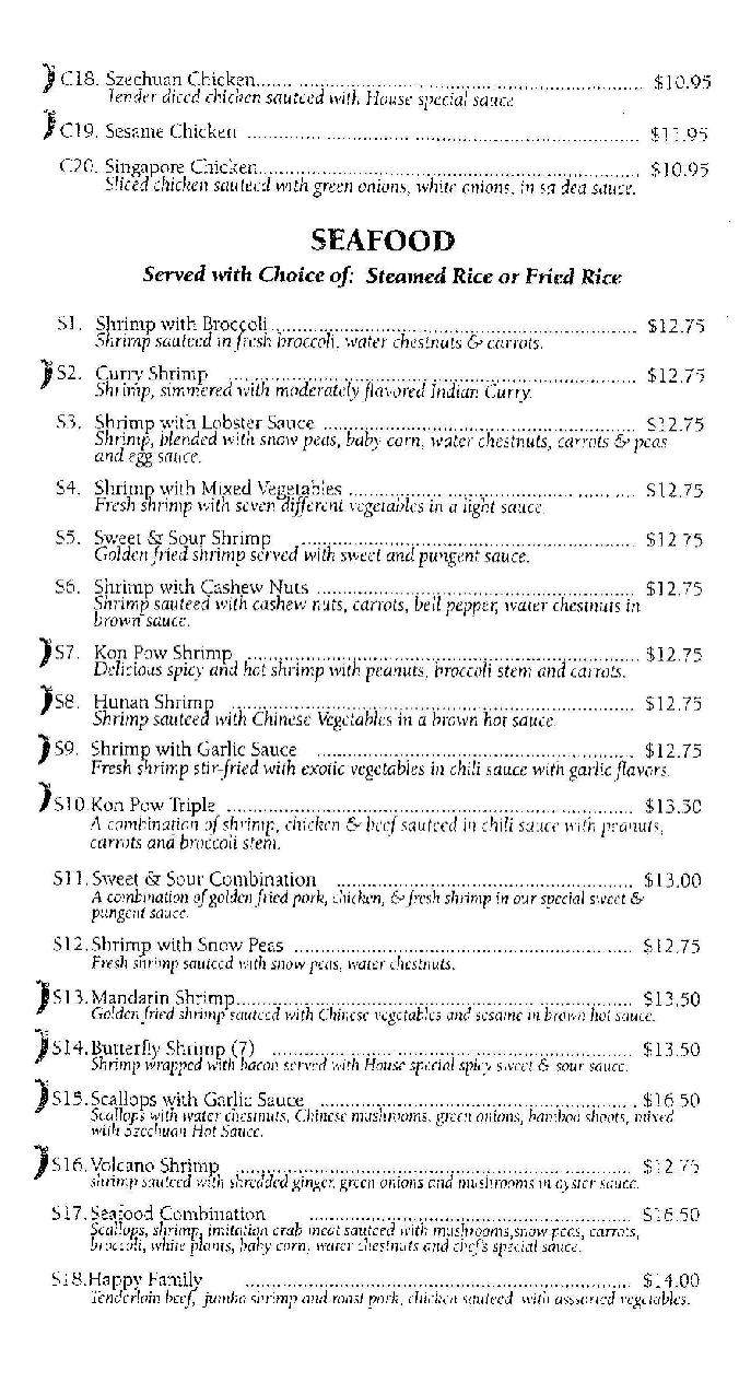 Sonny's Country Cafe - Severance, CO menu_pic