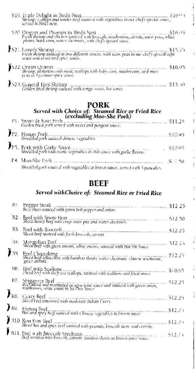 Sonny's Country Cafe - Severance, CO menu_pic