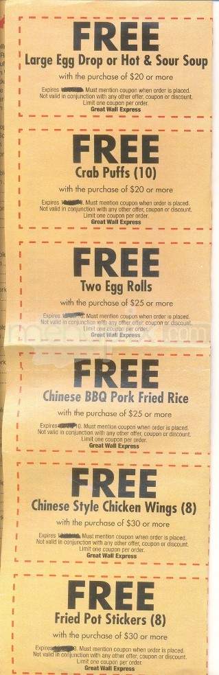 Great Wall Express - Pocatello, ID menu_pic