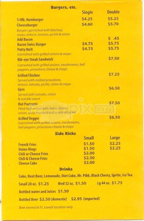 Little Lukes - Tucson, AZ menu_pic