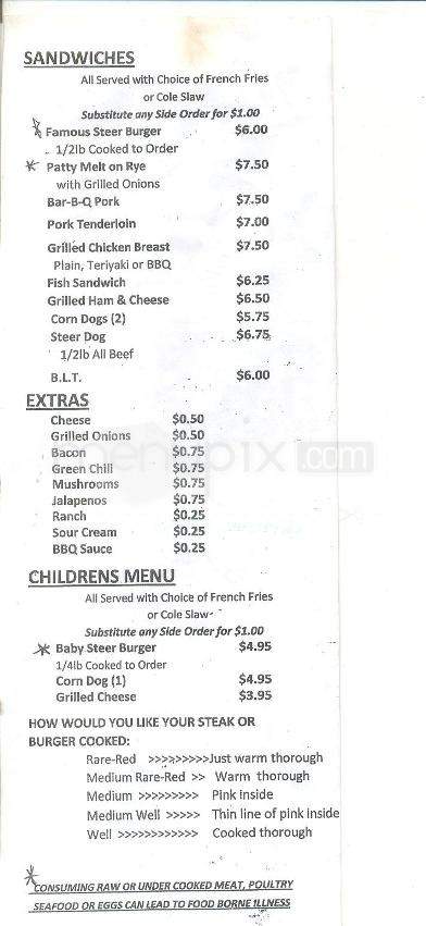 Tiny's Saloon & Steakhouse - Tucson, AZ menu_pic