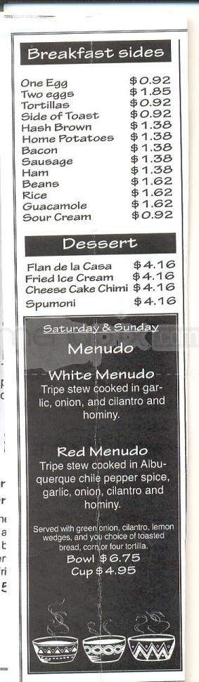 Florentinos - Green Valley, AZ menu_pic
