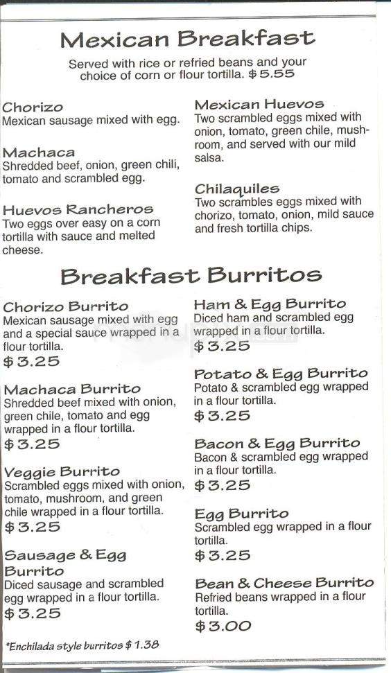 Florentinos - Green Valley, AZ menu_pic