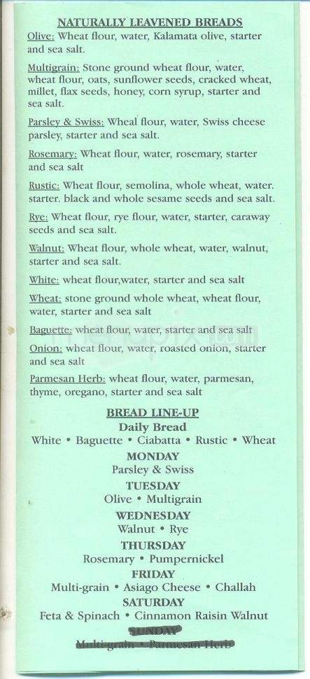 Mona's Danish Bakery - Tucson, AZ menu_pic