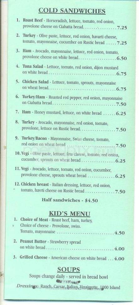 Mona's Danish Bakery - Tucson, AZ menu_pic
