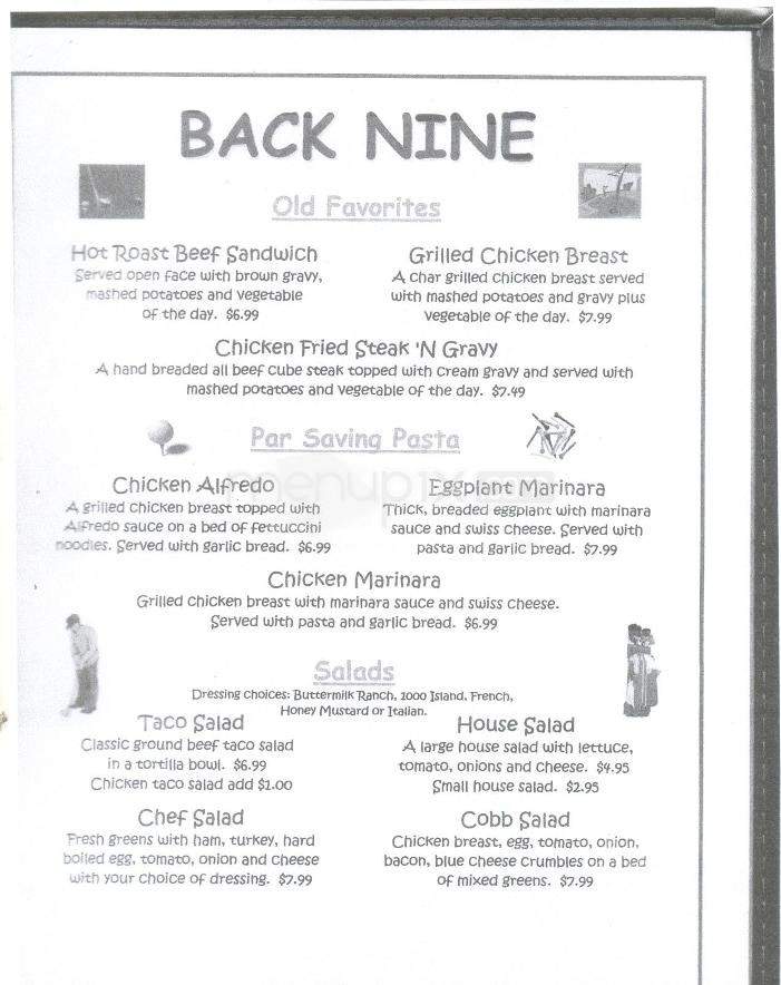 Triple Green Cafe At Turquoise - Benson, AZ menu_pic