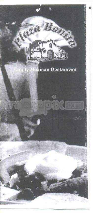 Plaza Bonita - Prescott, AZ menu_pic