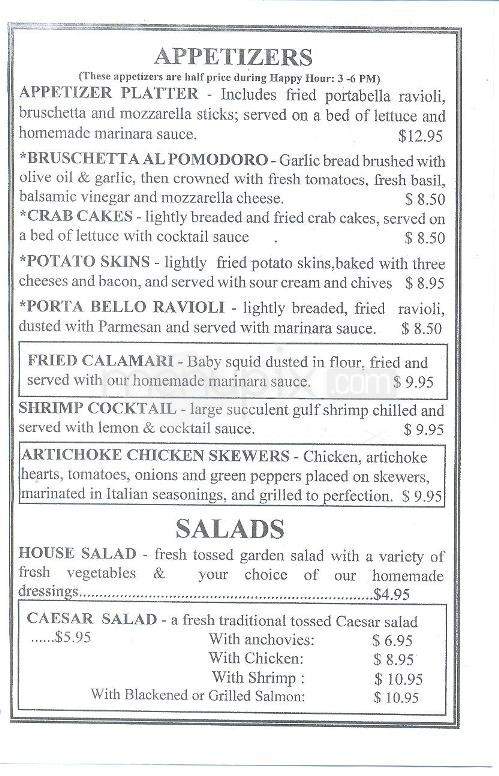 Trivetti's Restaurant & Pizza - Green Valley, AZ menu_pic