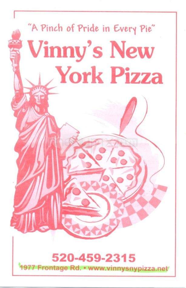 Vinny's New York Pizza - Sierra Vista, AZ menu_pic