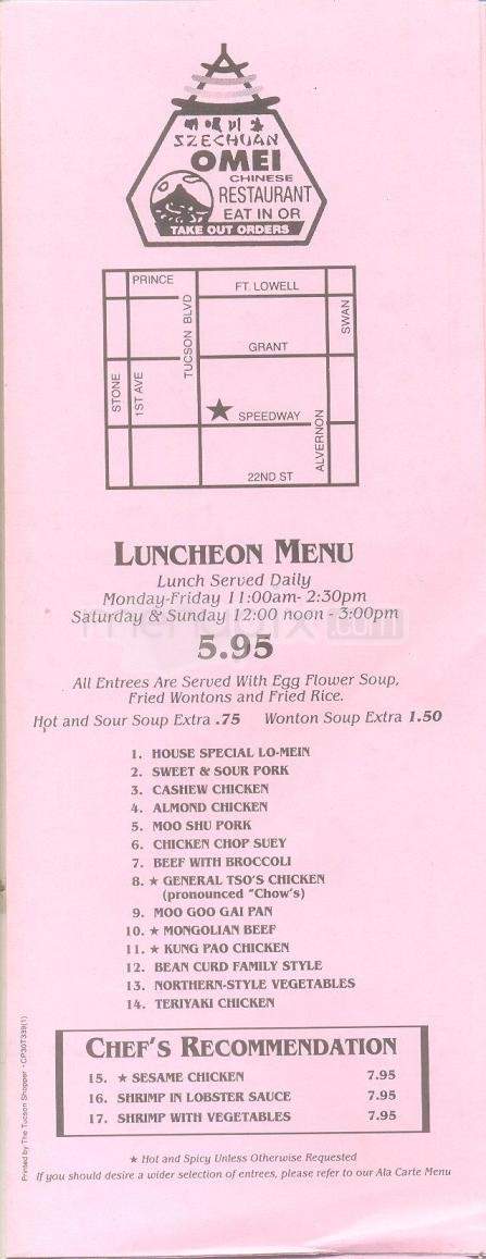 /830852/Szechuan-Omei-Restaurant-Tucson-AZ - Tucson, AZ