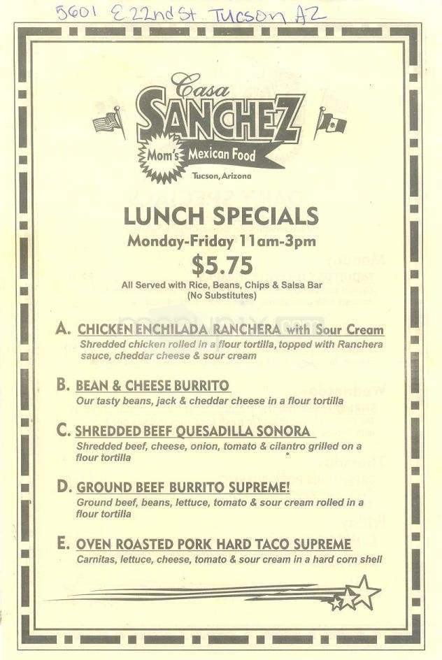 /831153/Sanchez-Burrito-Co-Tucson-AZ - Tucson, AZ