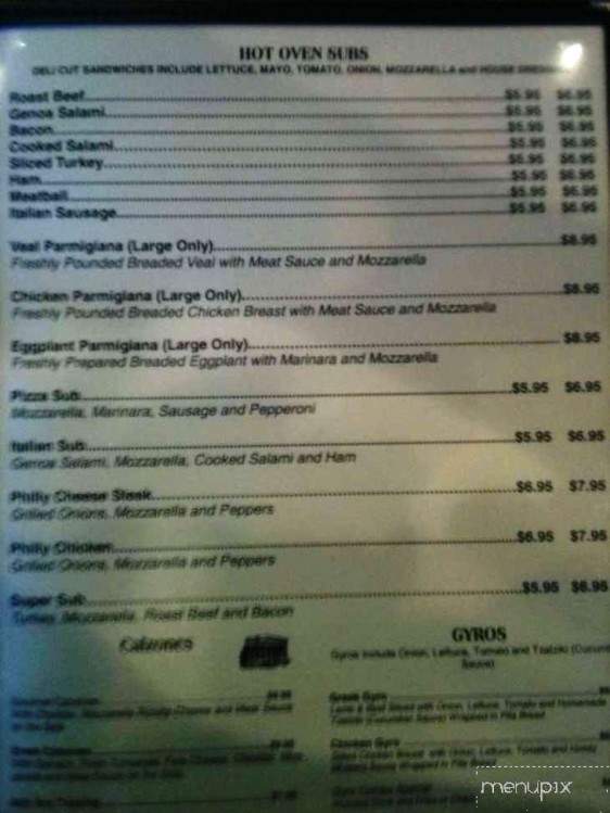 Athen's Pizza - Myrtle Beach, SC menu_pic