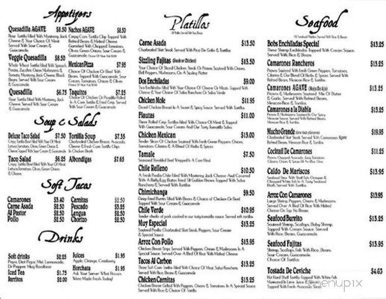 Agave Taqueria - Anacortes, WA menu_pic
