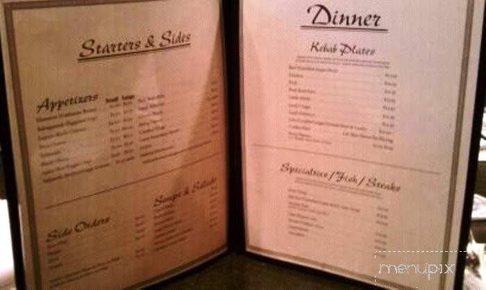 A J's Armenian Cuisine - Fresno, CA menu_pic
