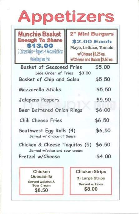 Billiard Palace - Anchorage, AK menu_pic