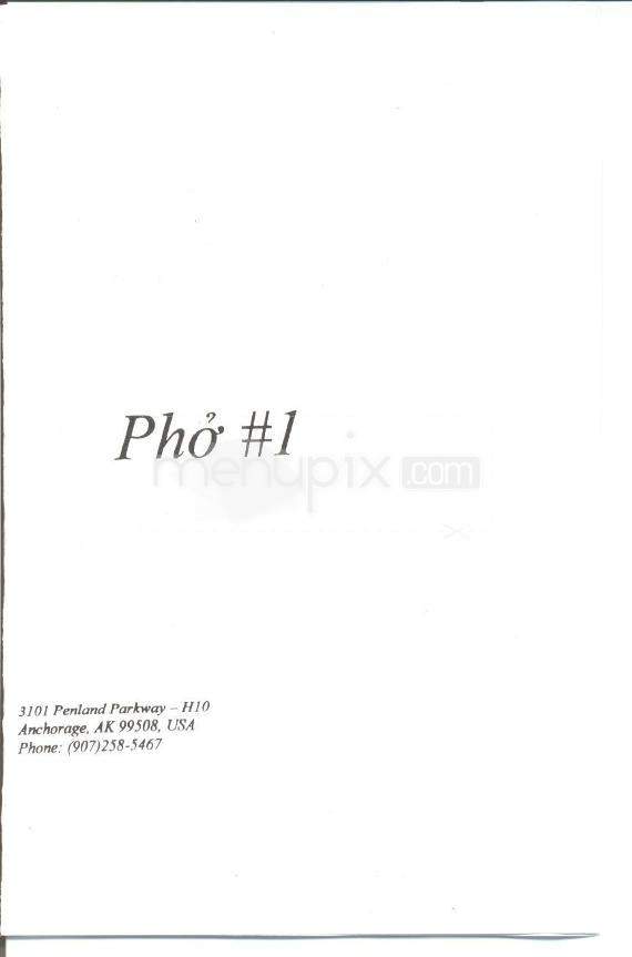 Pho #1 - Anchorage, AK menu_pic